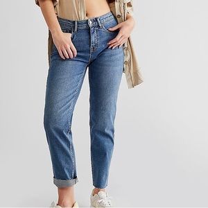 Free people CRVY high rise vintage straight jeans